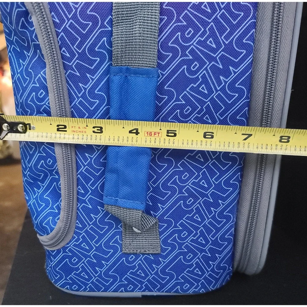 American Tourister Star Wars R2-D2 Kids Rolling Suitcase Blue Purple Carry-on